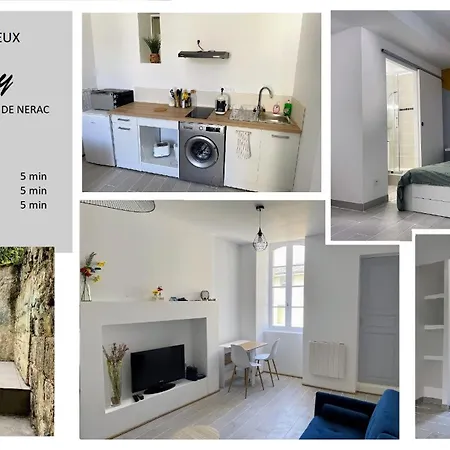 Le Cosy - T2 Avec Petite Cour Dans Centre Historique De Nerac Apartment Exterior photo